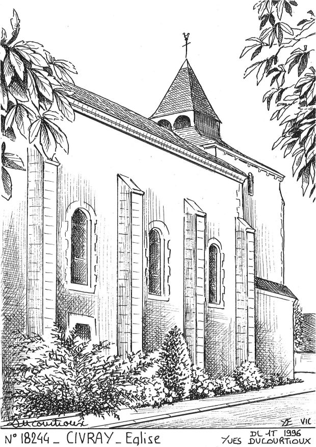 N 18244 - CIVRAY - église