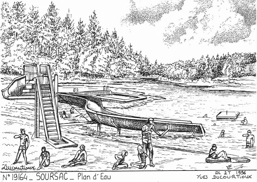 N 19164 - SOURSAC - plan d eau