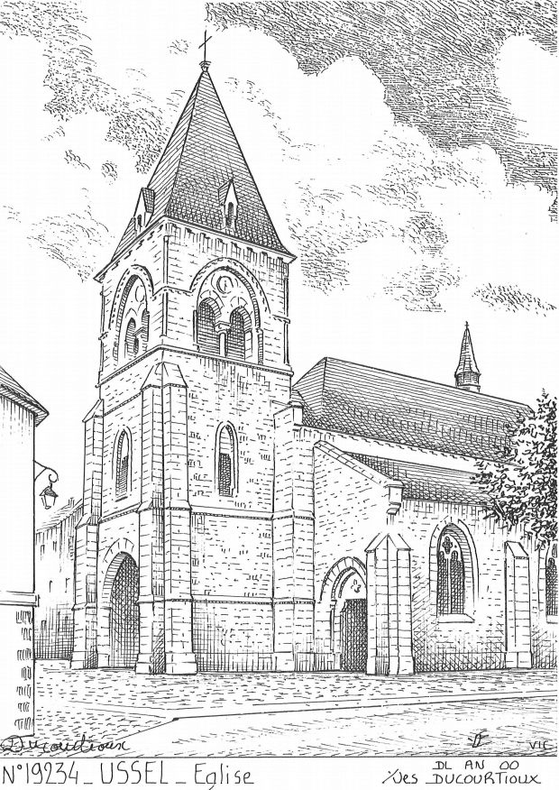 N 19234 - USSEL - église