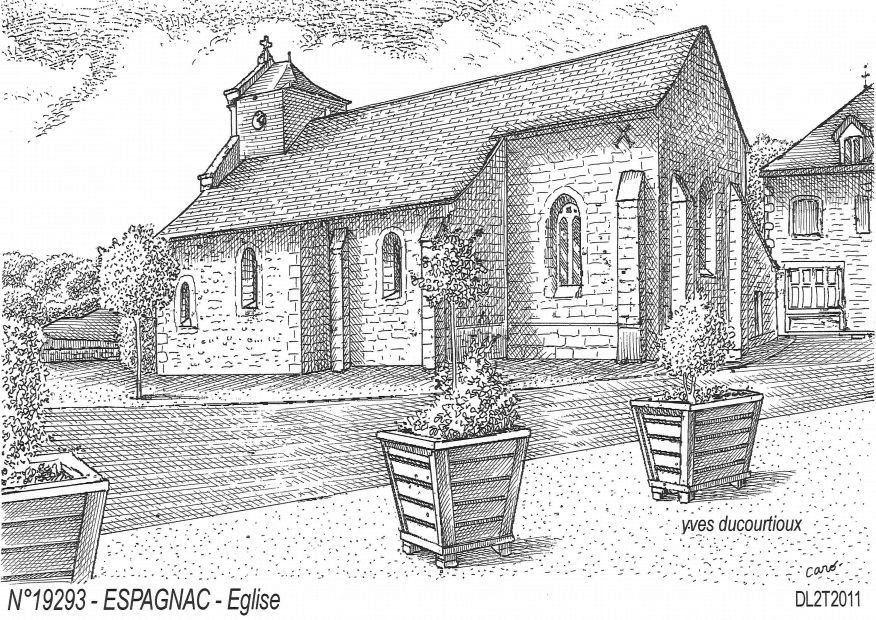N 19293 - ESPAGNAC - église
