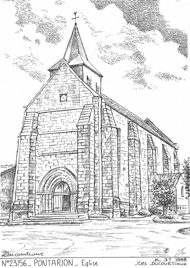 N 23156 - PONTARION - église