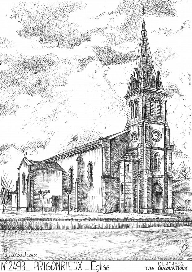 N 24093 - PRIGONRIEUX - église