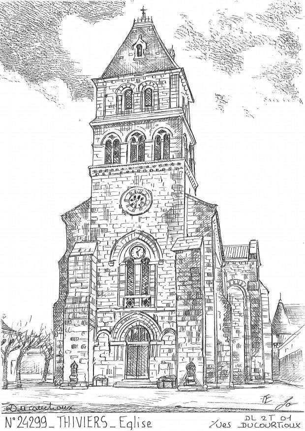 N 24299 - THIVIERS - glise