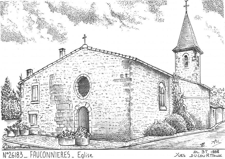N 26183 - FAUCONNIERES - église