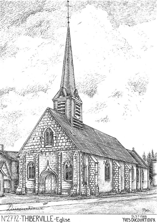 N 27072 - THIBERVILLE - église
