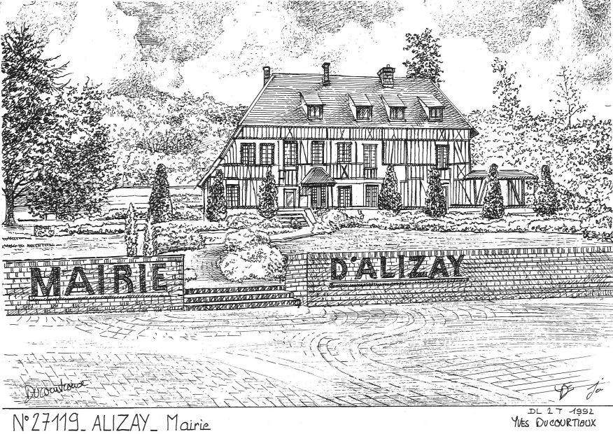 N 27119 - ALIZAY - mairie