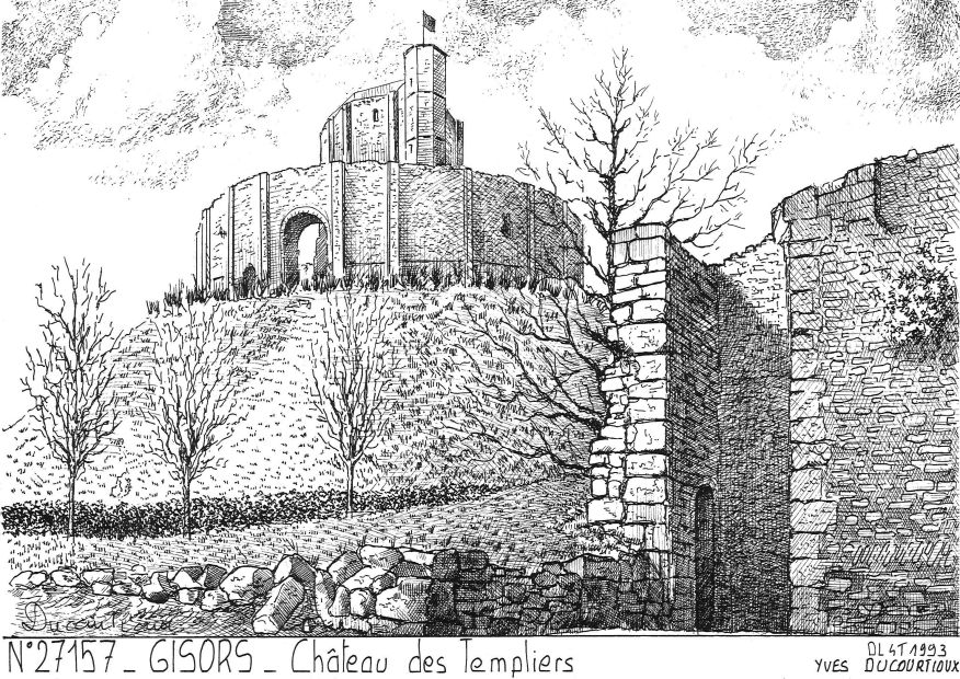 N 27157 - GISORS - château des templiers