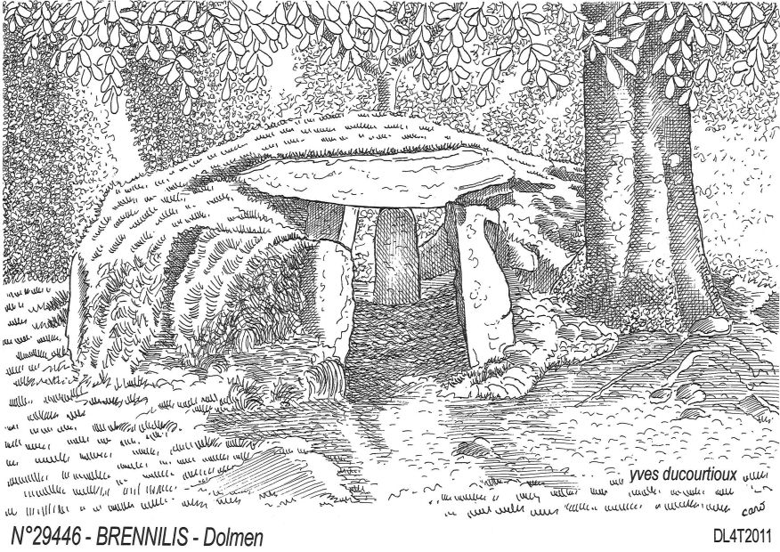 N 29446 - BRENNILIS - dolmen