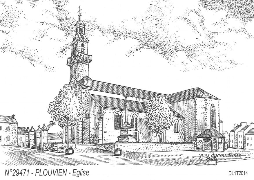 N 29471 - PLOUVIEN - église