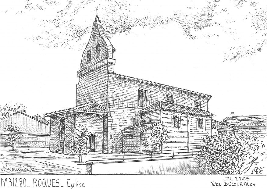 N 31280 - ROQUES - église