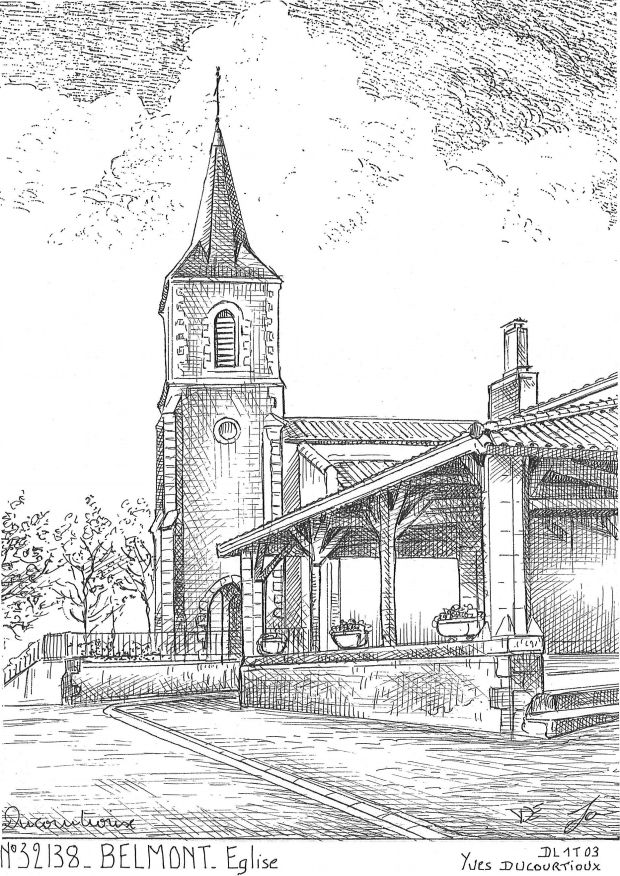 N 32138 - BELMONT - église