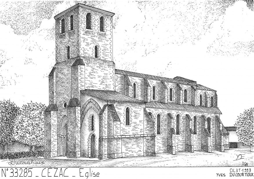 N 33285 - CEZAC - église