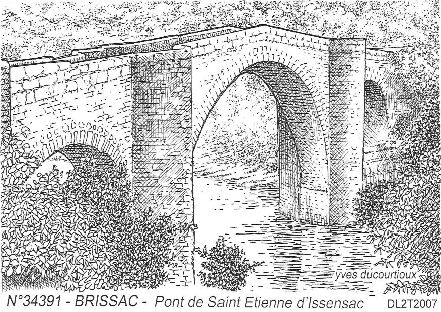 N 34391 - BRISSAC - pont de st étienne d issensac
