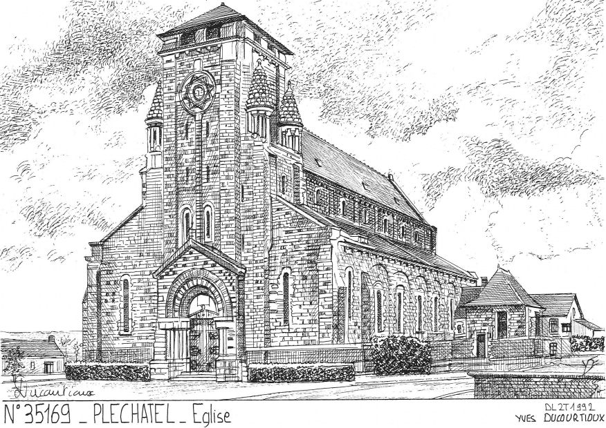 N 35169 - PLECHATEL - église