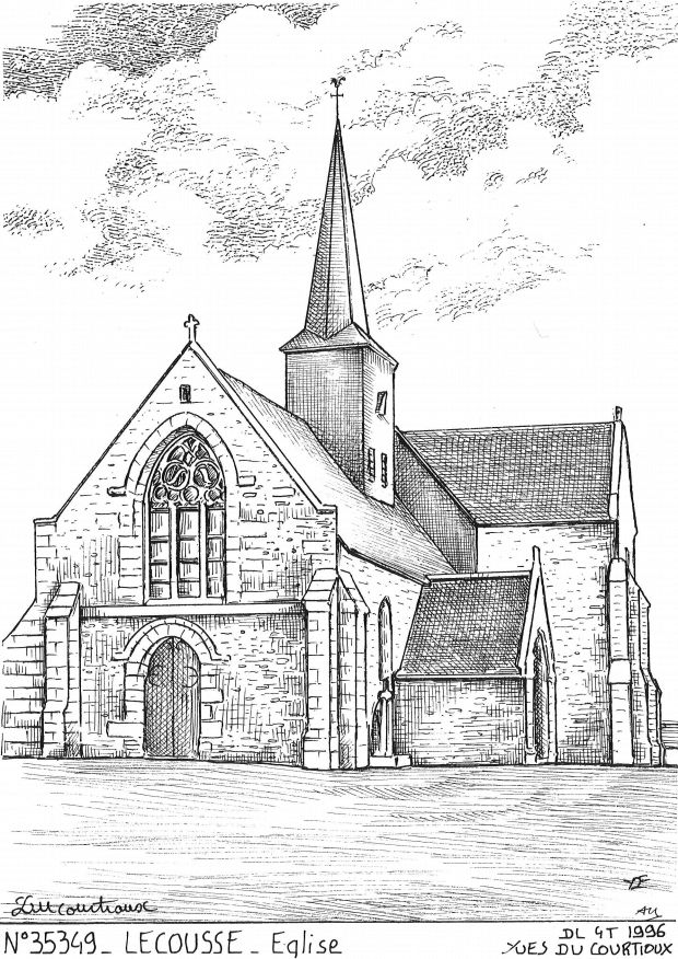 N 35349 - LECOUSSE - église