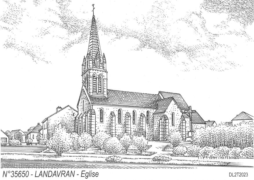 N 35650 - LANDAVRAN - église
