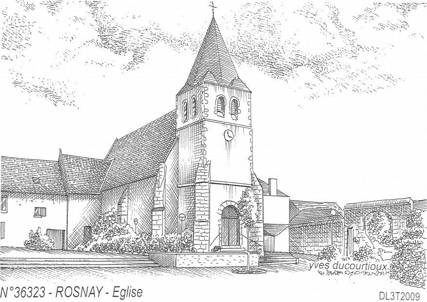N 36323 - ROSNAY - église