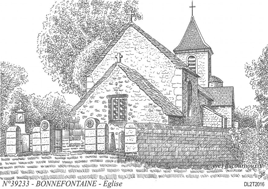 N 39233 - BONNEFONTAINE - église