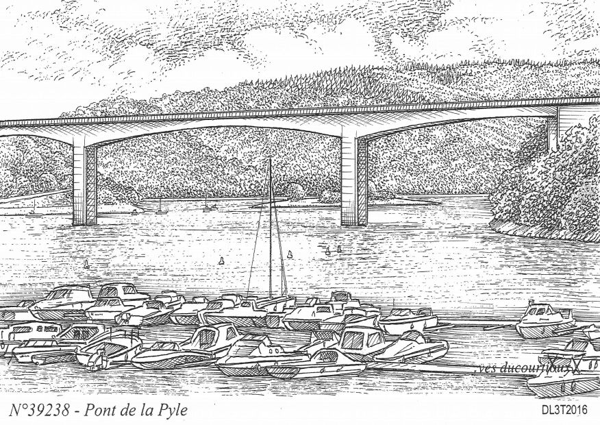 N 39238 - LA TOUR DU MEIX - pont de la pyle