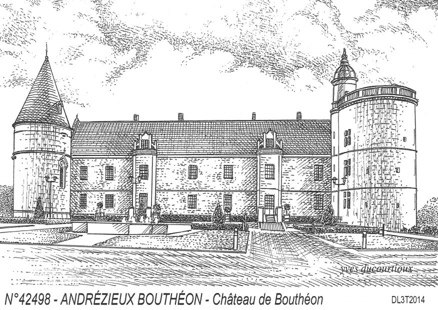 N 42498 - ANDREZIEUX BOUTHEON - ch�teau de bouth�on