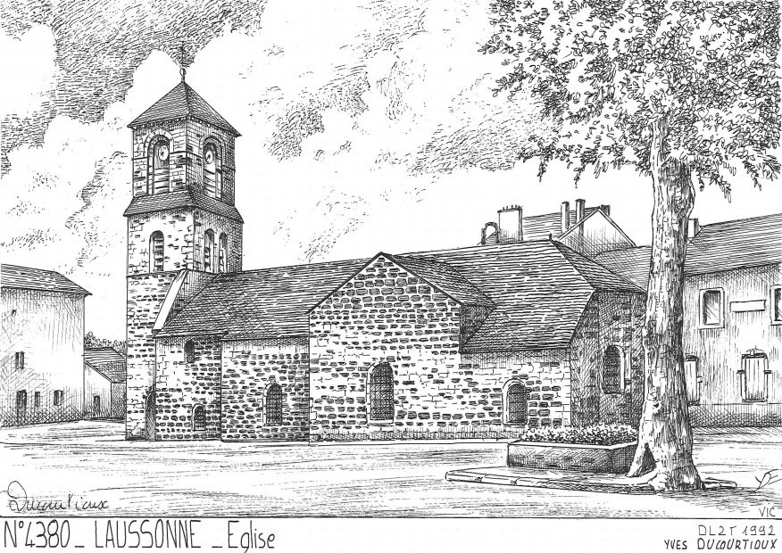 N 43080 - LAUSSONNE - église