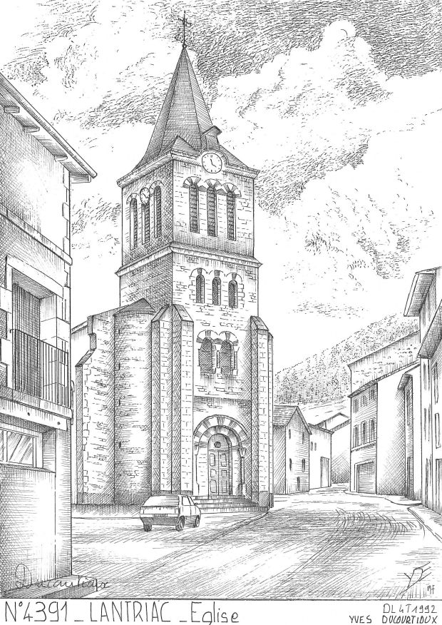 N 43091 - LANTRIAC - église