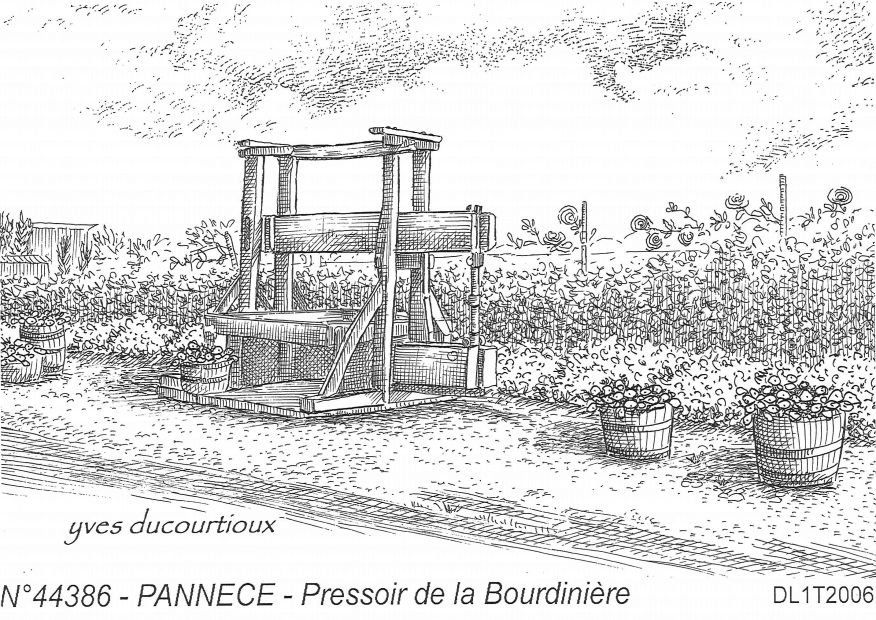 N 44386 - PANNECE - pressoir de la bourdinière