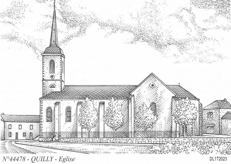 N 44478 - QUILLY - glise