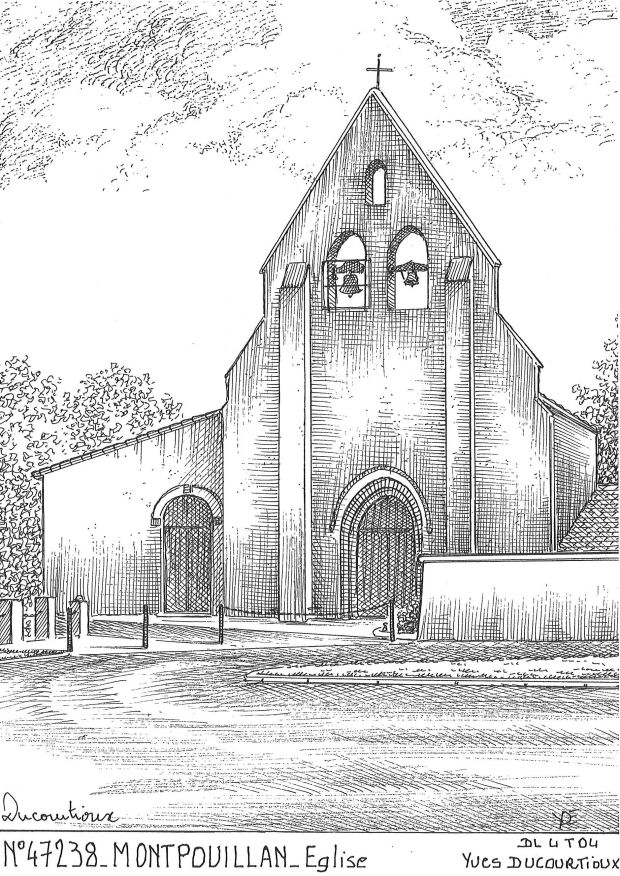 N 47238 - MONTPOUILLAN - église