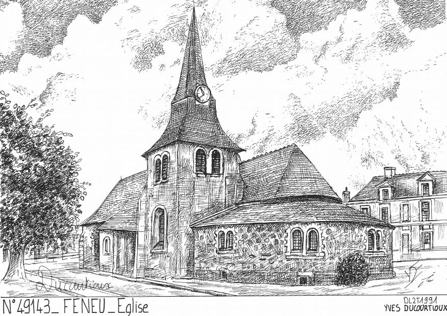 N 49143 - FENEU - église