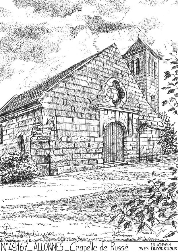 N 49167 - ALLONNES - chapelle de russé