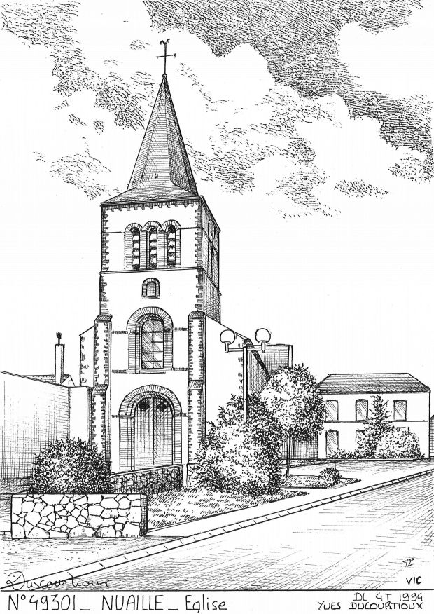 N 49301 - NUAILLE - église