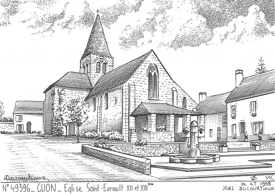 N 49396 - CUON - glise st vroult XII et XIII