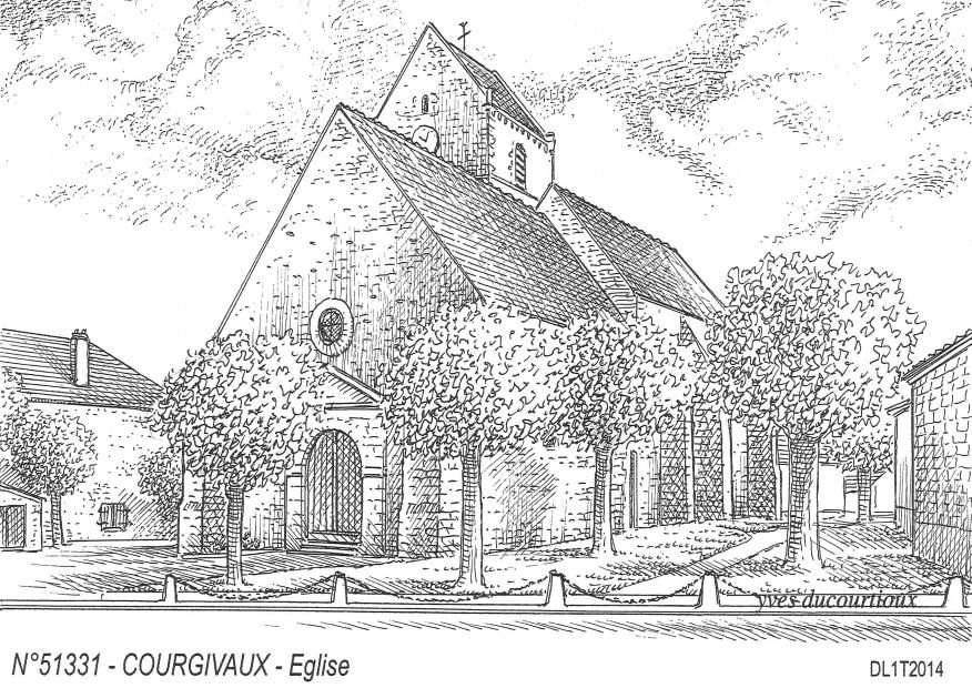 N 51331 - COURGIVAUX - église