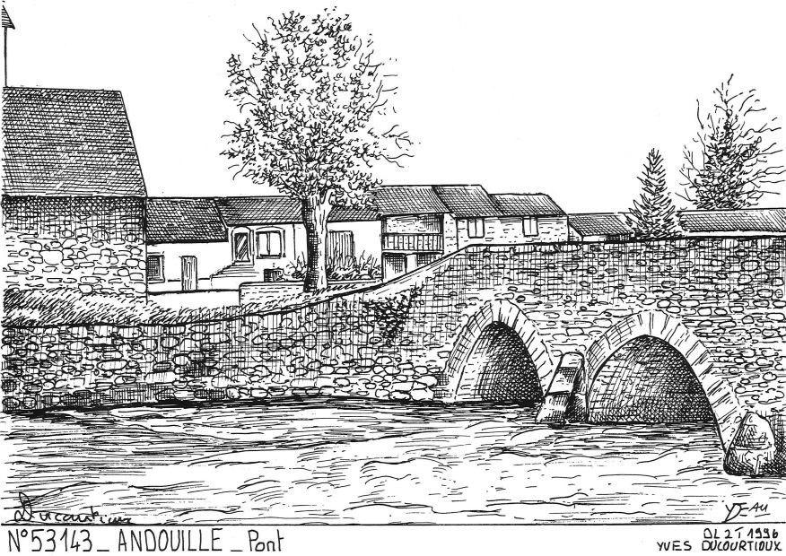 N 53143 - ANDOUILLE - pont