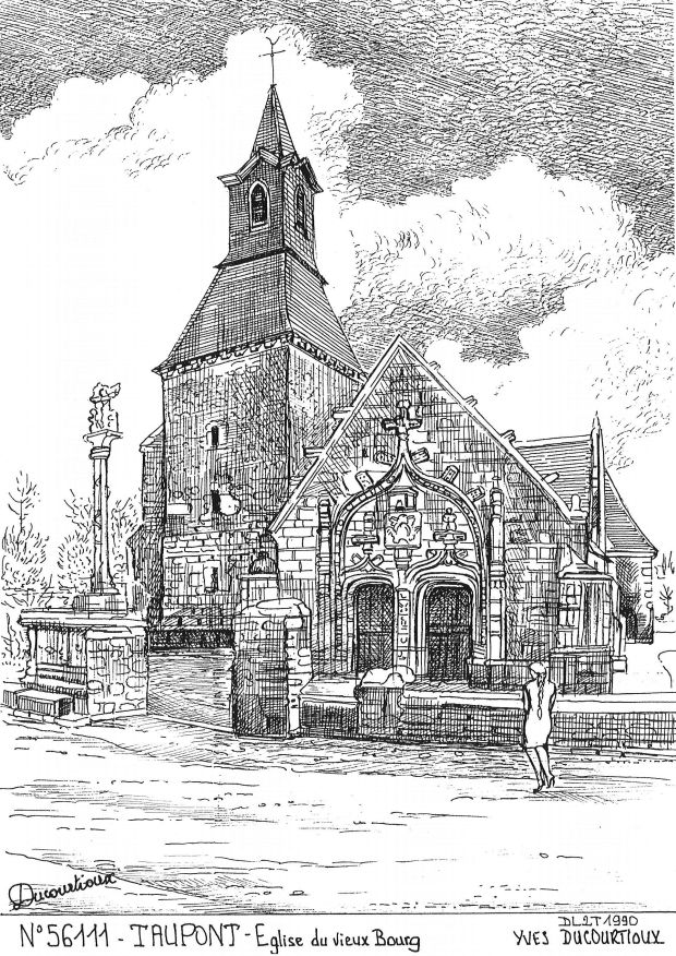 N 56111 - TAUPONT - église du vieux bourg