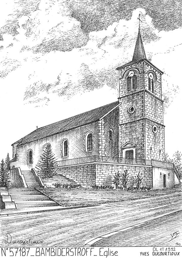 N 57187 - BAMBIDERSTROFF - église