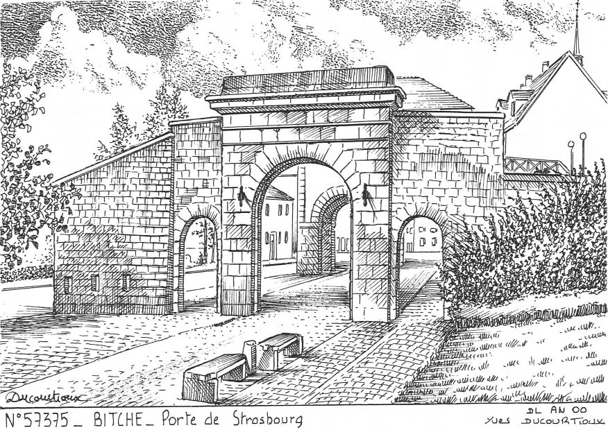 N 57375 - BITCHE - porte de strasbourg