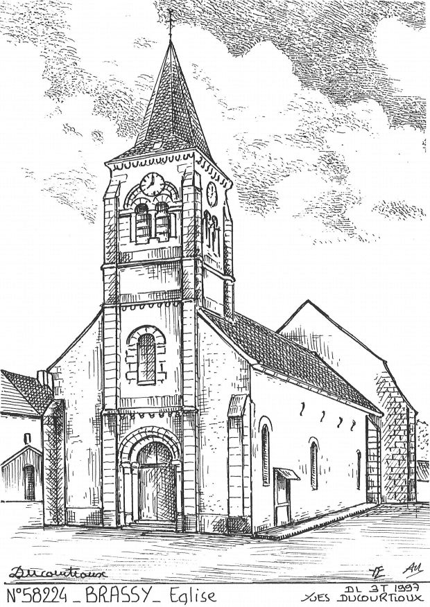 N 58224 - BRASSY - église
