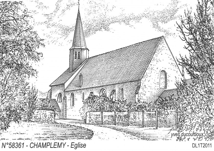 N 58361 - CHAMPLEMY - église