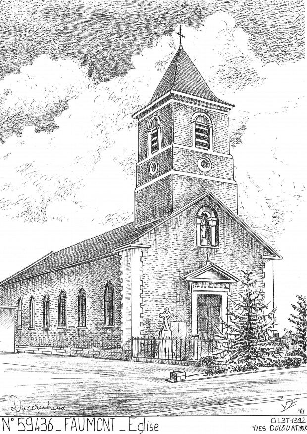 N 59436 - FAUMONT - église