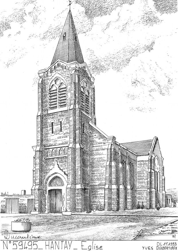 N 59495 - HANTAY - église