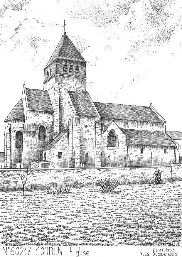 N 60217 - COUDUN - église