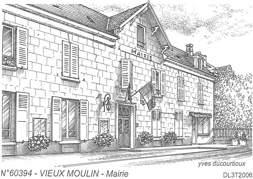 N 60394 - VIEUX MOULIN - mairie