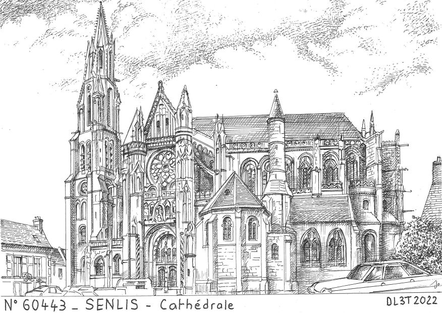 N 60443 - SENLIS - cathédrale