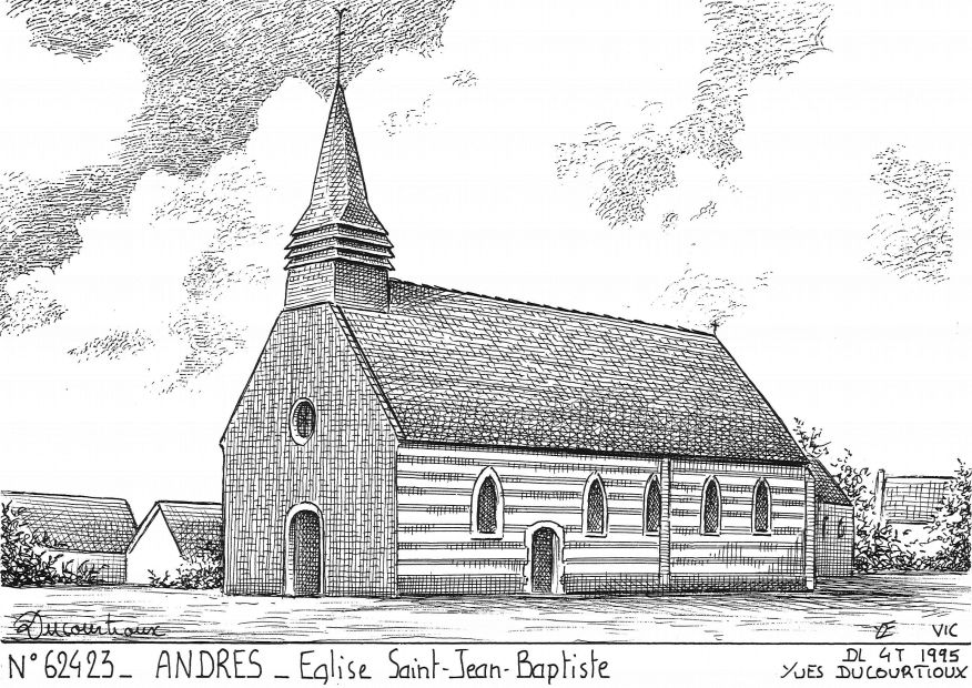 N 62423 - ANDRES - glise st jean baptiste