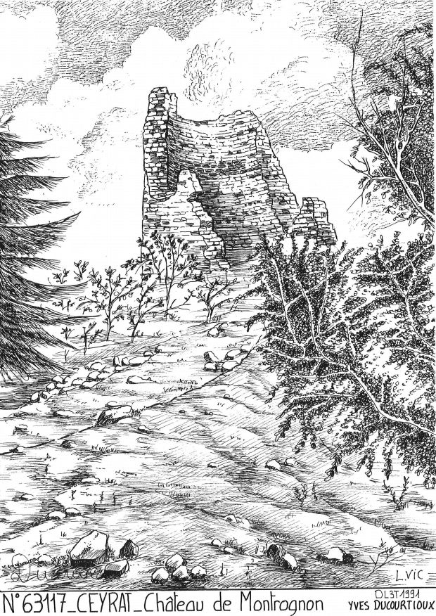 N 63117 - CEYRAT - château de montrognon