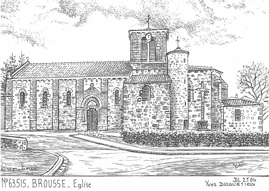 N 63515 - BROUSSE - église