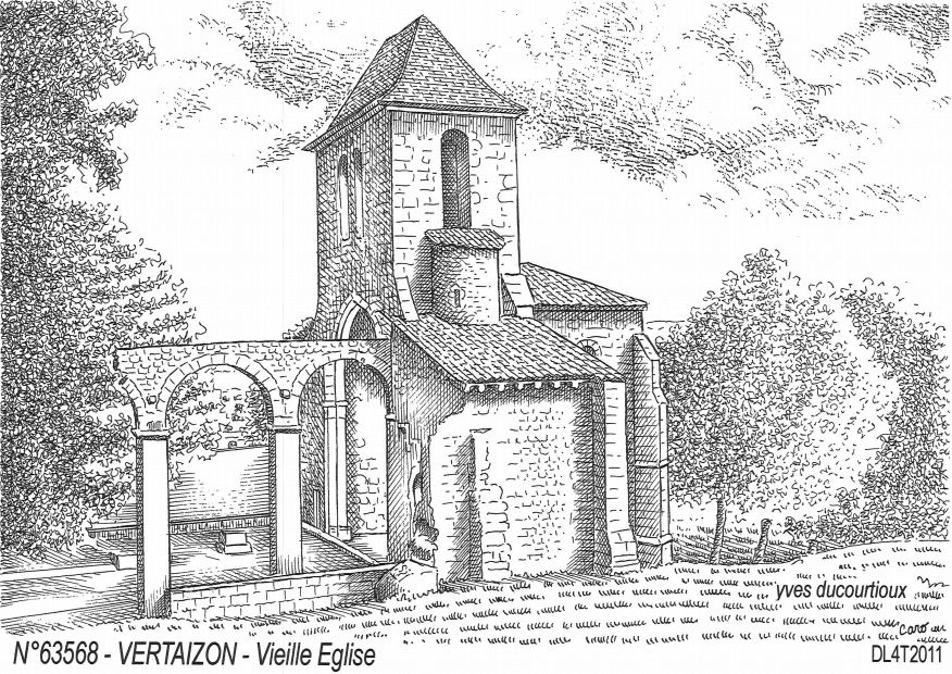 N 63568 - VERTAIZON - vieille église