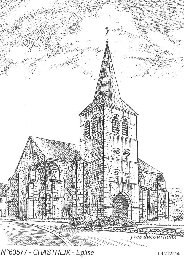 N 63577 - CHASTREIX - église